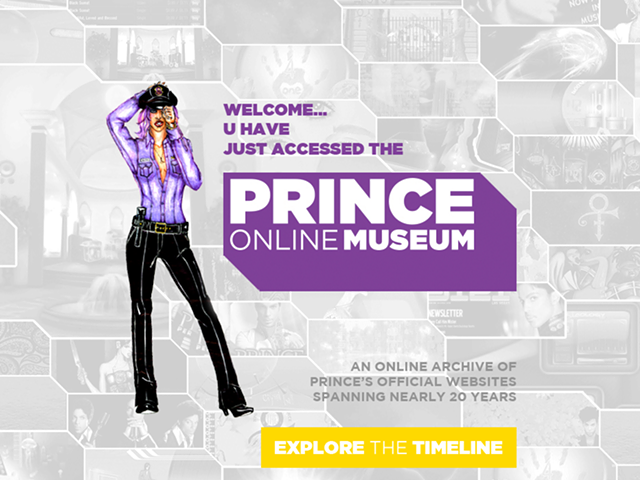 The "front door" of the new Prince Online Museum