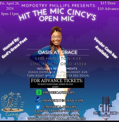 MoPoetry Phillips Presents: Hit the Mic Cincy's Spring Forward Edition