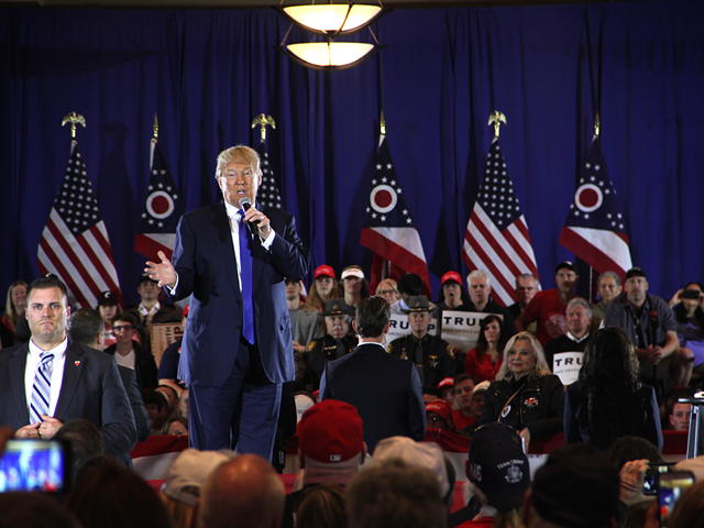 Donald Trump at a March campaign appearance in West Chester