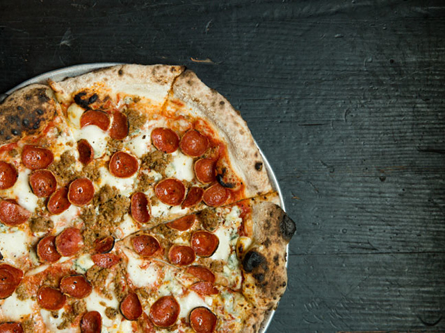 Pizza from Over-the-Rhine's A Tavola