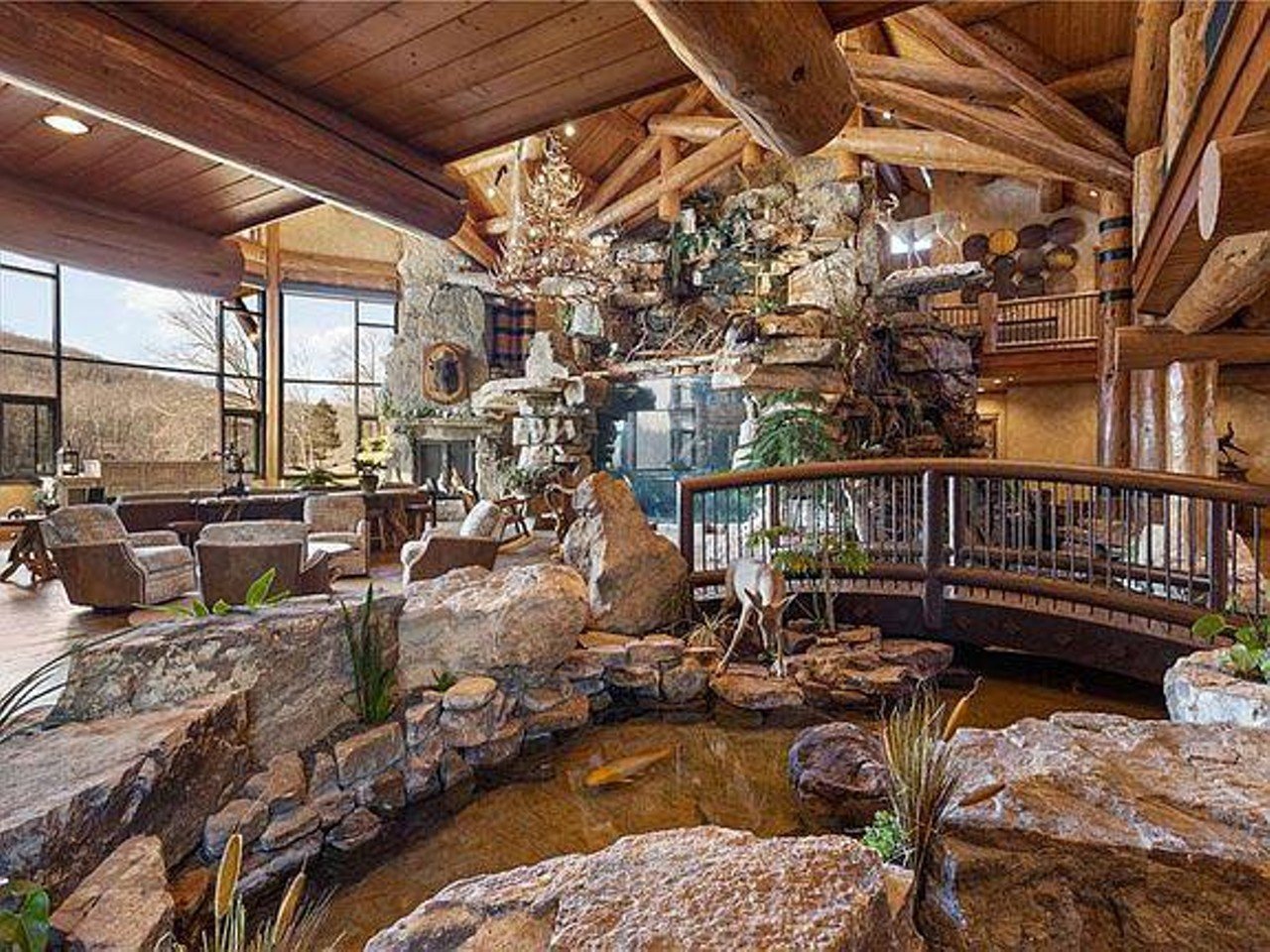 Nascar's Tony Stewart's Indiana Home Resembling A Bass Pro Shop Is Now Listed For $30 Million