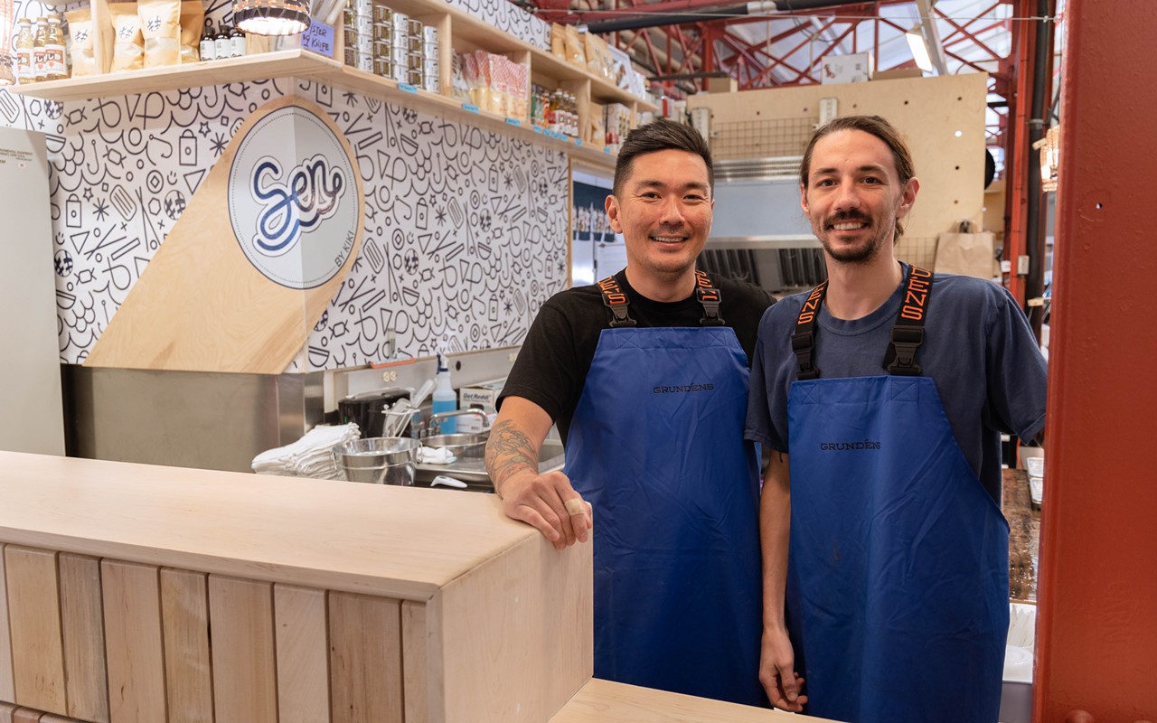 Sen owner and chef Hideki Harada (left) and Ben Long