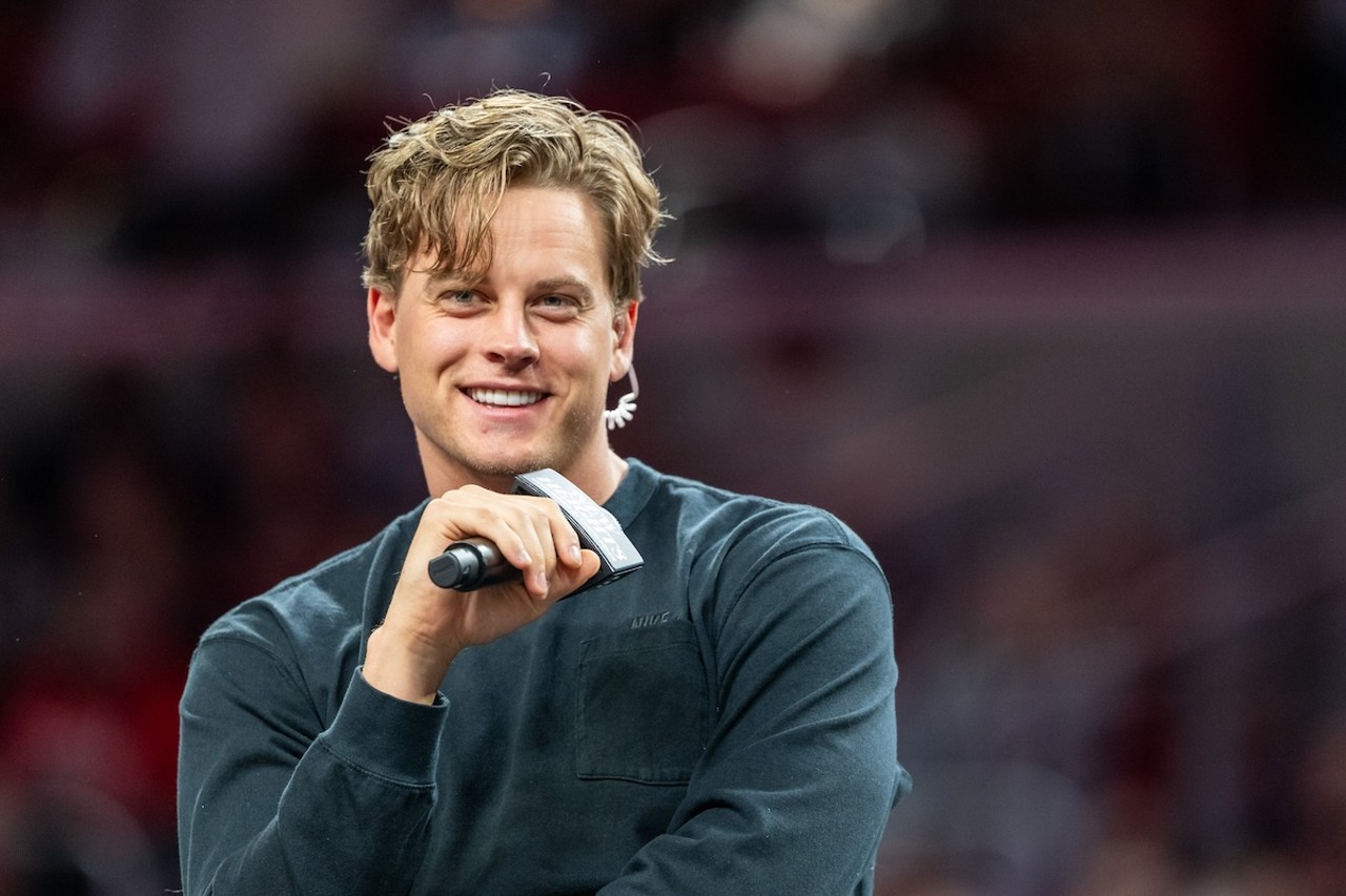 Joe Burrow at the New Heights podcast live show at Fifth Third Arena | April 11, 2024