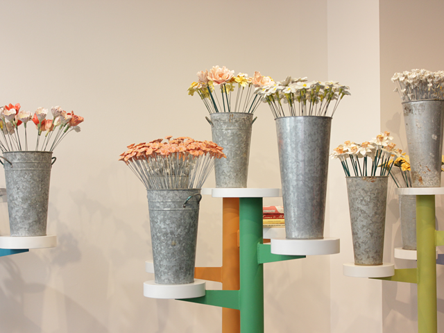 Bethany Pelle's ceramic flowers at People's Liberty