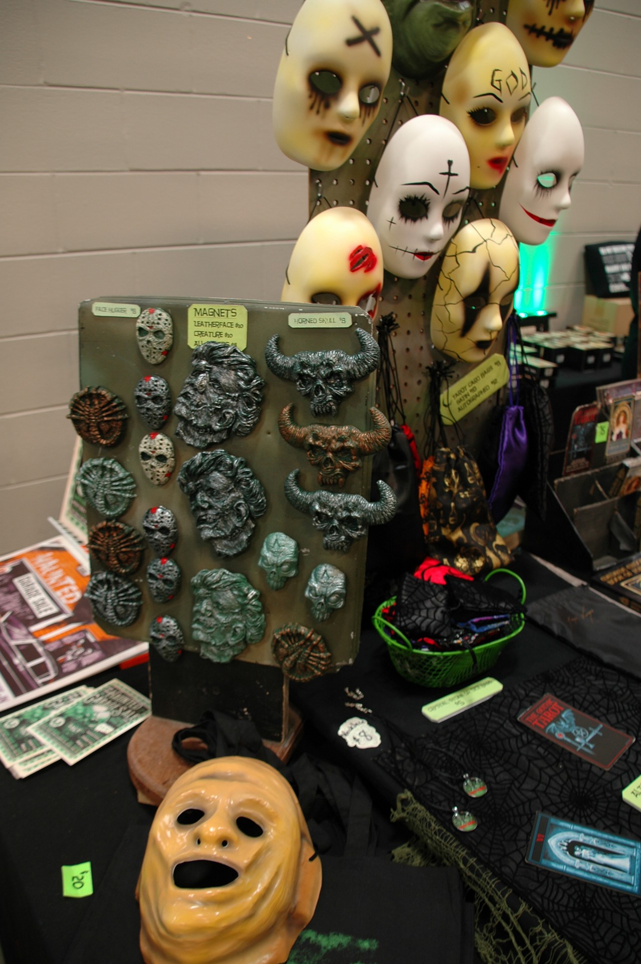 Masks and other apparel were among the most popular items for sale from the conventions many vendors.