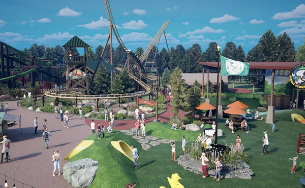 A rendering of Camp Snoopy, coming to Kings Island in 2024.
