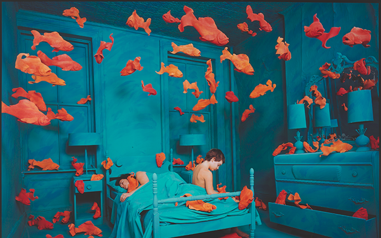 Sandy Skoglund’s “Revenge of the Goldfish;” 1981 Cibachrome print; artist’s print 730 Bank of America Collection.