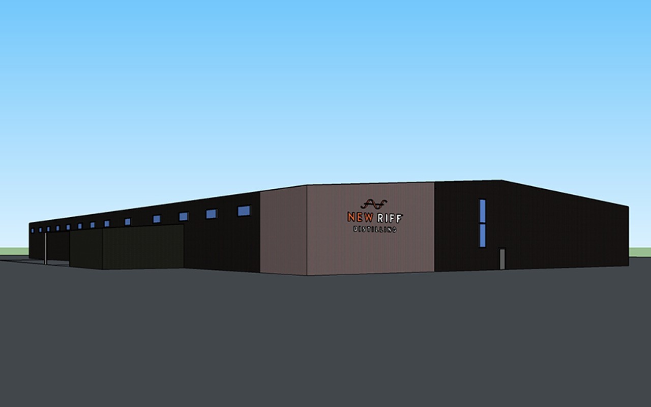 A rendering of the New Riff barrel warehouse coming to Silver Grove