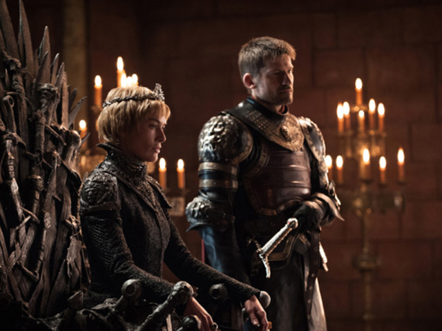 Lena Headey as Cersei Lannister (left) and Nikolaj Coster-Waldau as Jaime Lannister