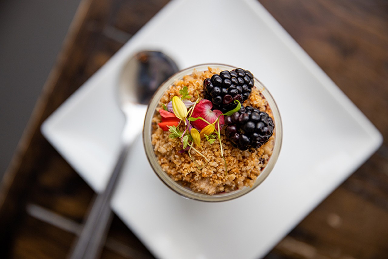 Dessert was always one of chef Anderson&#146;s strengths and Stalf has continued to offer her pies, cookies and other sweets. His buttermilk panna cotta topped with seasonal fruit and shortbread crumble tastes marvelous, too.