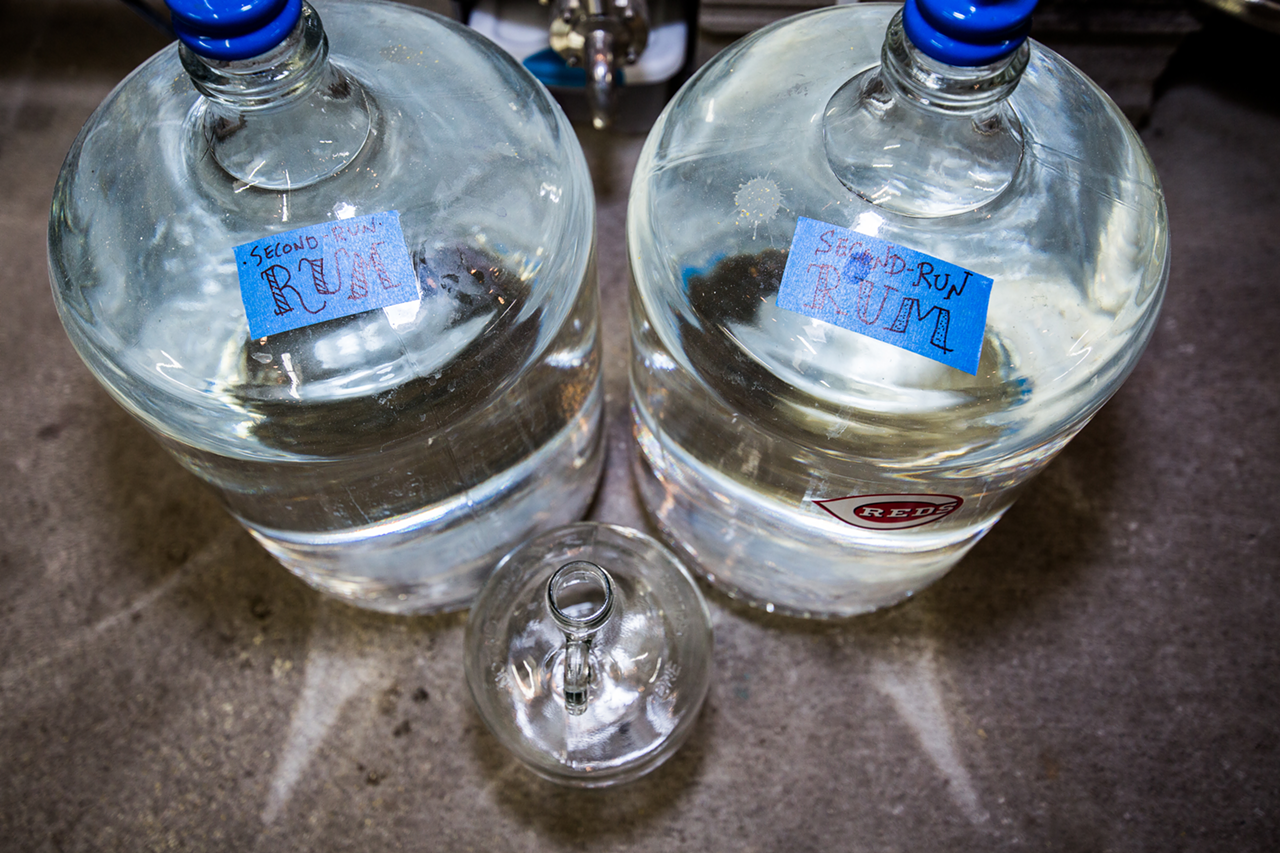 “At one point we had two different variations and then the next week we distilled them right after each other and had them in separate jars,” Cafferky says. “They were both super good but we went with the one that we felt was superior.”