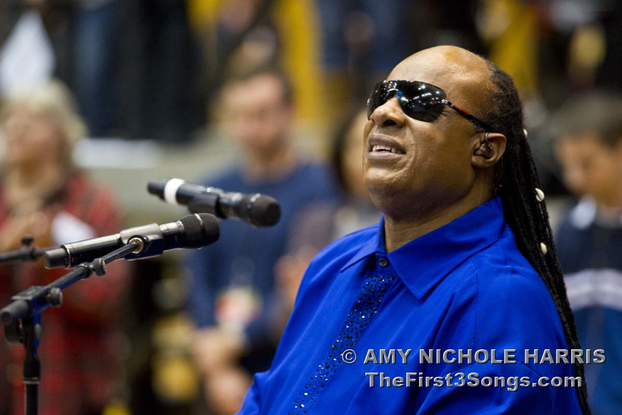 Obama Rally with Stevie Wonder at UC