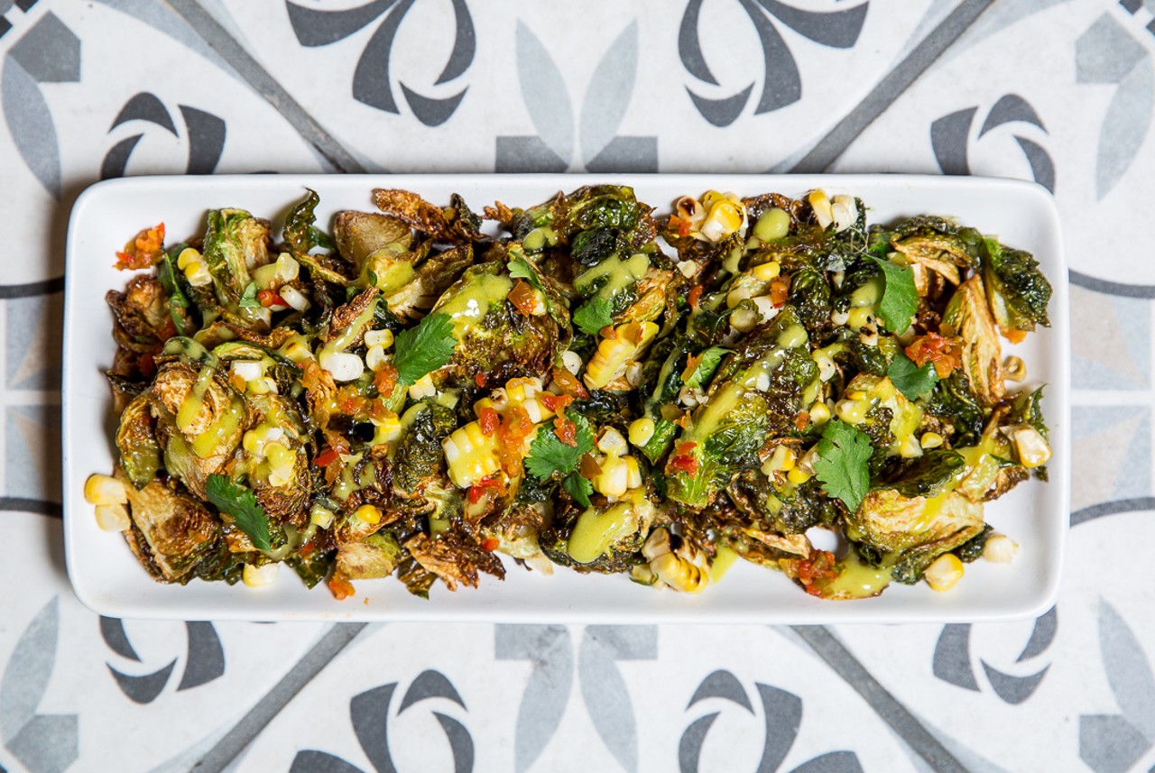 LouVino's colorful Brussels sprouts salad