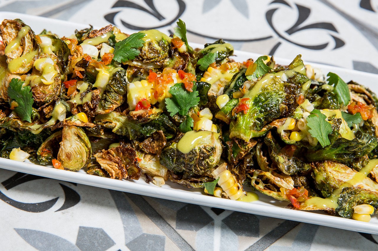 According to LouVino's chef, their Brussels sprouts salad topped with pickled cherry peppers and cilantro-lime vinaigrette is among their customers&#146; favorite dishes (and it&#146;s vegan and gluten-free!)