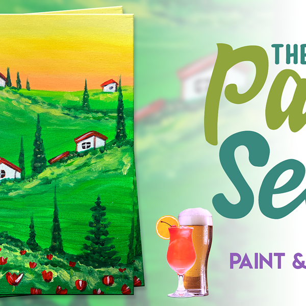 Paint and Sip in Mt. Adams: "Tuscan Hills"