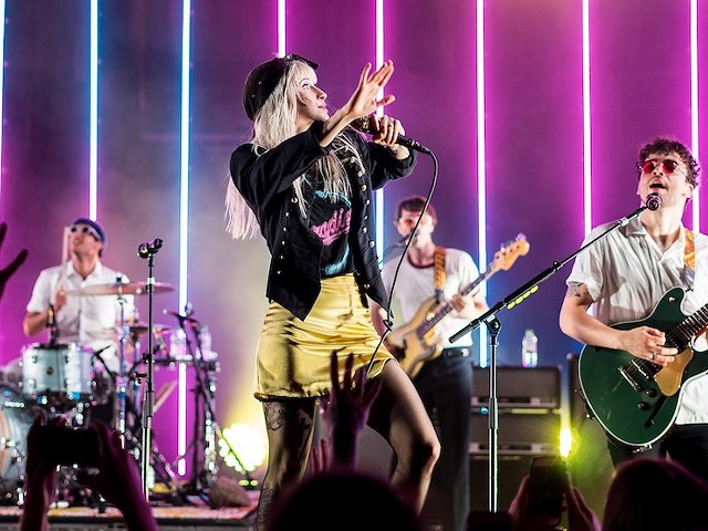 Paramore live at Royal Albert Hall, London, in 2017.