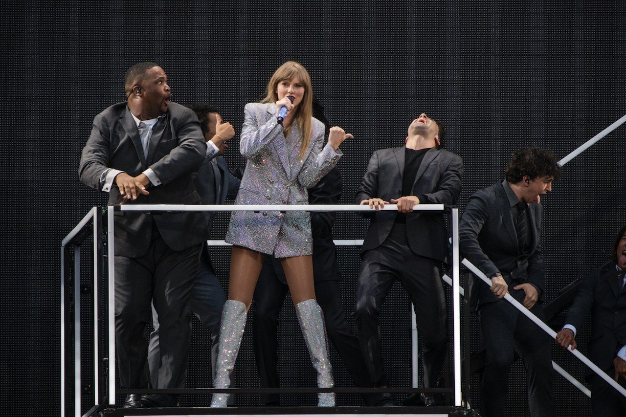 Taylor Swift performing "The Man" at Paycor Stadium on June 30, 2023.
