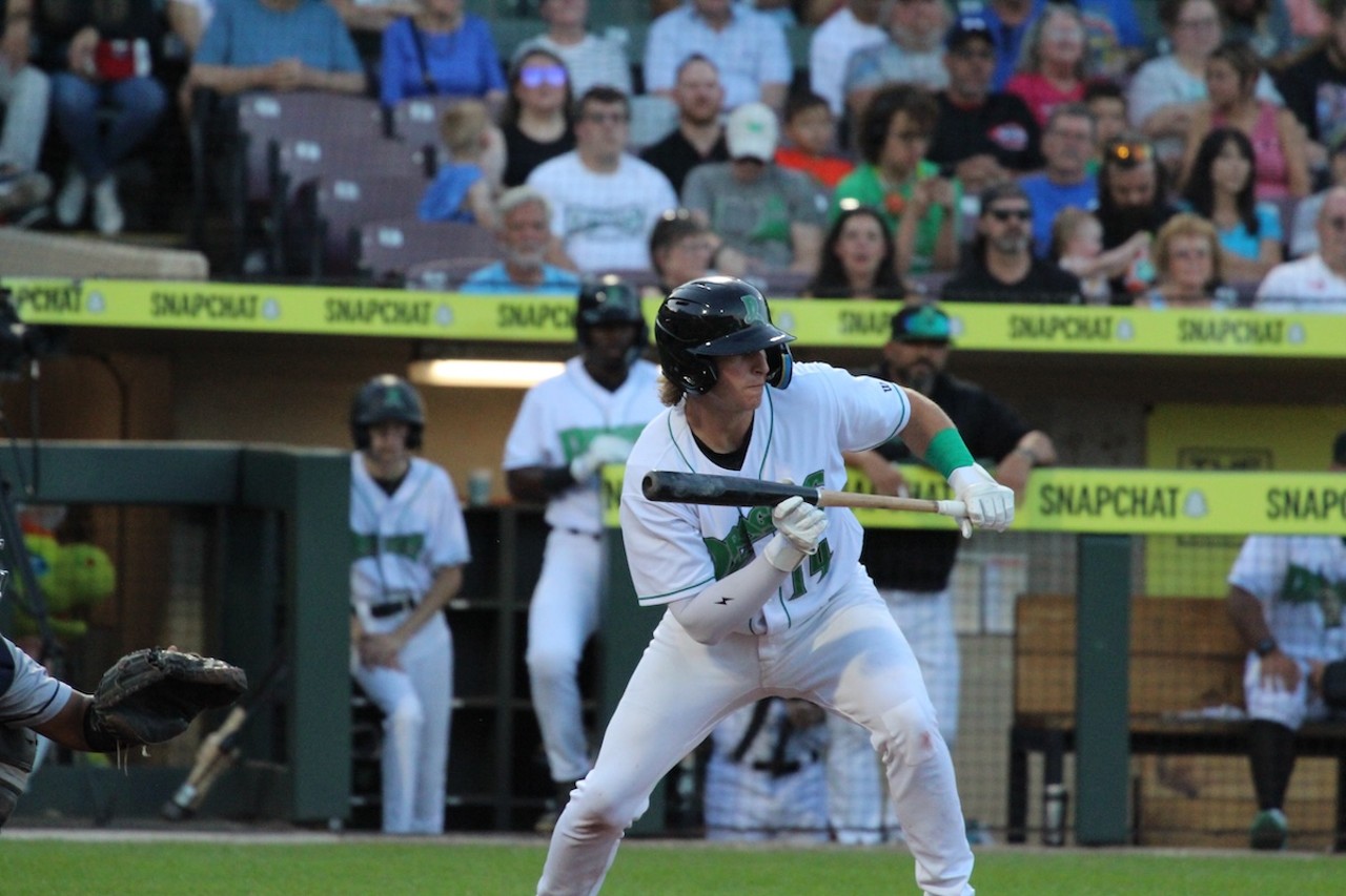 Connor Burns attempts a bunt | Dayton Dragons vs. Cedar Rapids Kernels | Aug. 24, 2024