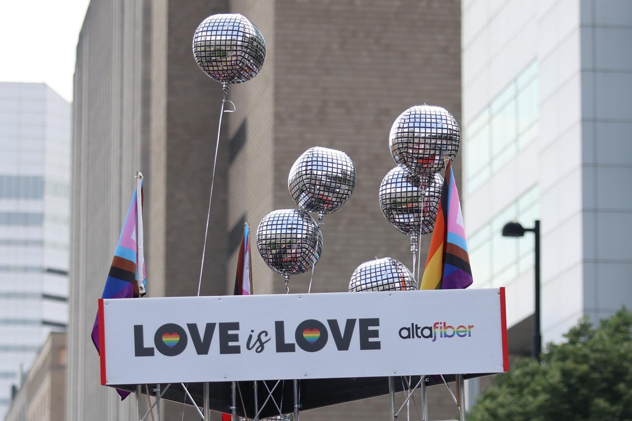 Altafiber's float at Cincinnati Pride Parade on Saturday, June 22, 2024.