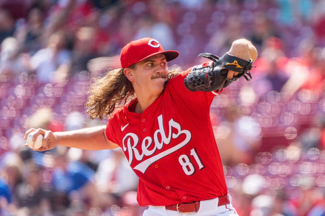 Rhett Lowder pitching during the fourth inning | Cincinnati Reds vs. Houston Astros | Sept. 5, 2024