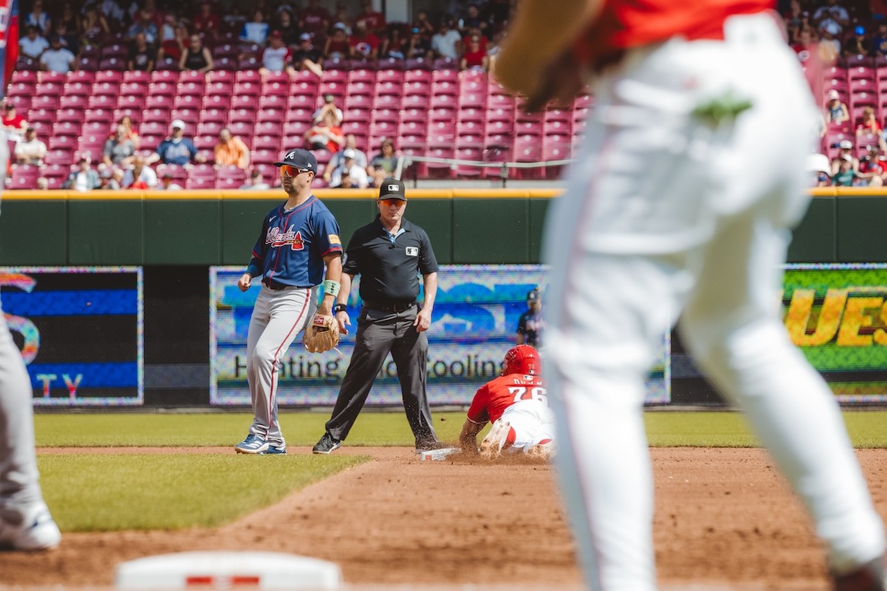 Blake Dunn sliding into second base | Cincinnati Reds vs. Atlanta Braves | Sept. 19, 2024