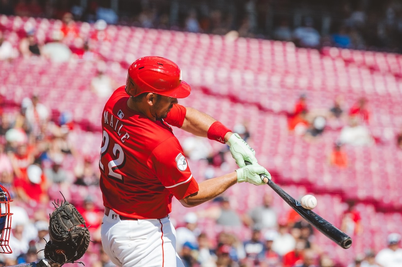 Luke Maile making a connection | Cincinnati Reds vs. Atlanta Braves | Sept. 19, 2024