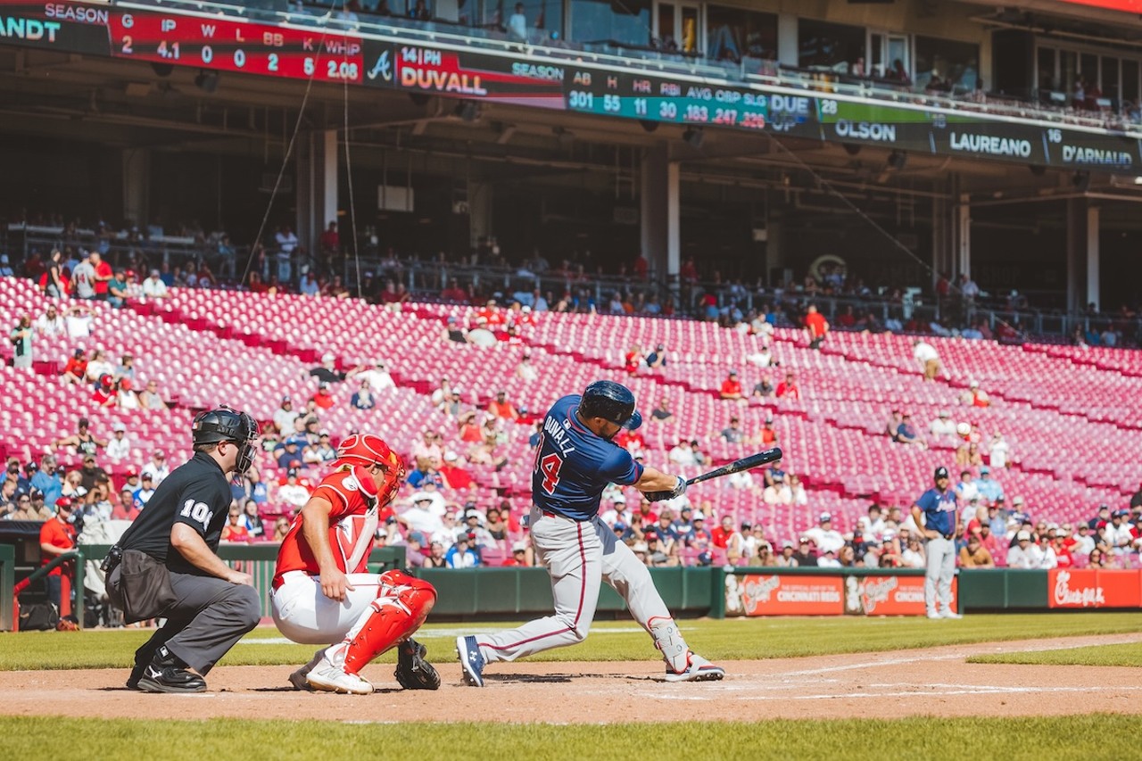 Adam Duvall with a single | Cincinnati Reds vs. Atlanta Braves | Sept. 19, 2024