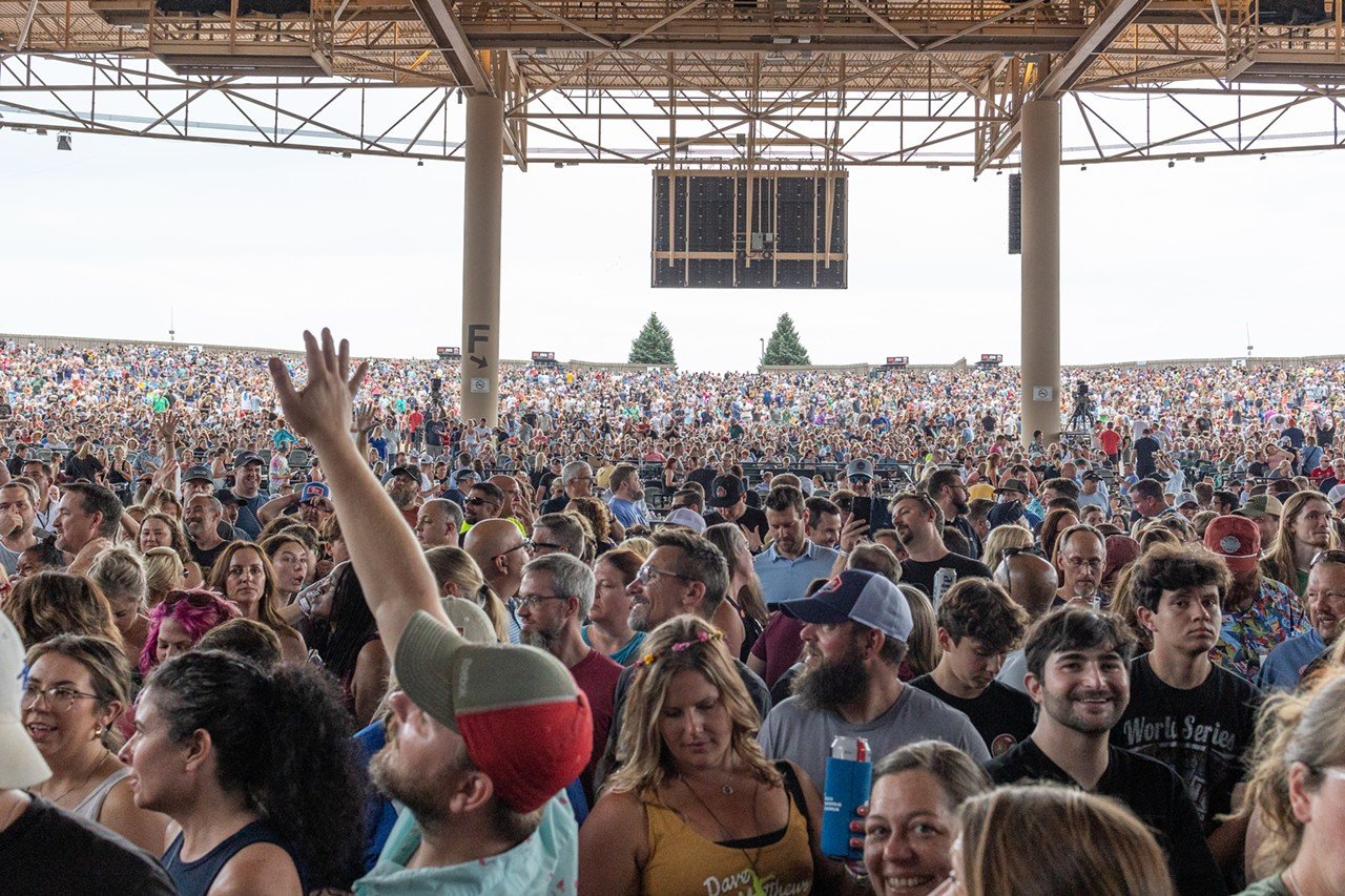 The crowd at Dave Matthews Band concert at Ruoff Music Center on Friday, June 28, 2024.