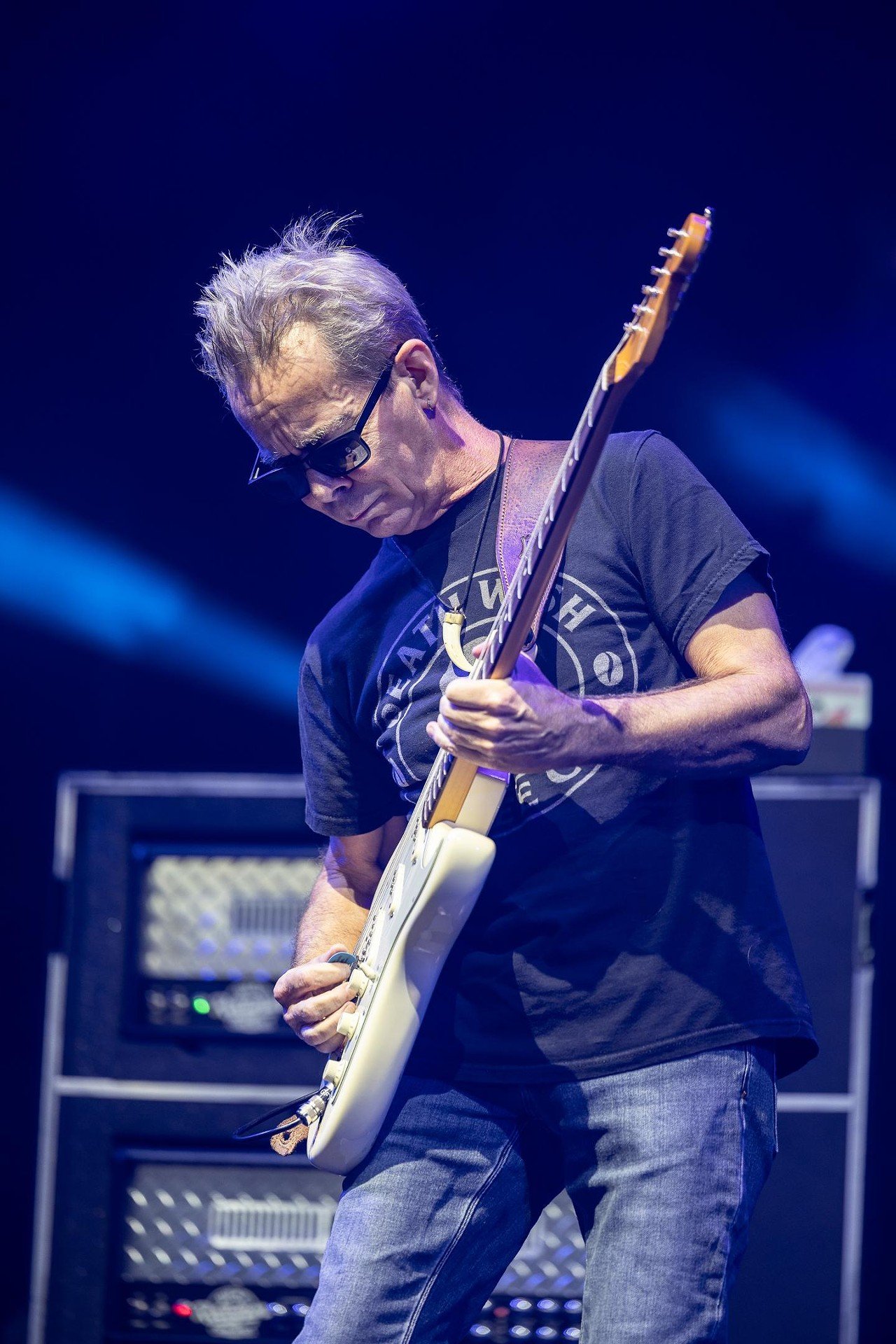 Member of Dave Matthews Band, Tim Reynolds, plays at Ruoff Music Center on Friday, June 28, 2024.