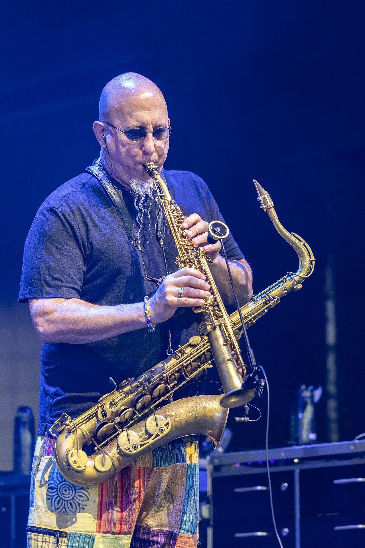 Member of Dave Matthews Band, Jeff Coffin, plays at Ruoff Music Center on Friday, June 28, 2024.