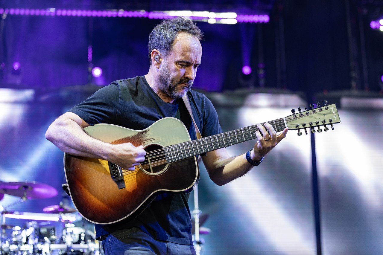 Lead vocalist of the Dave Matthews Band, Dave Matthews performs at Ruoff Music Center on Friday, June 28, 2024.