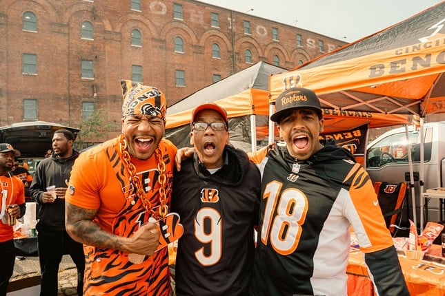 Pregame at The Banks ahead of the Cincinnati Bengals' first game against the New England Patriots on Sept. 8, 2024