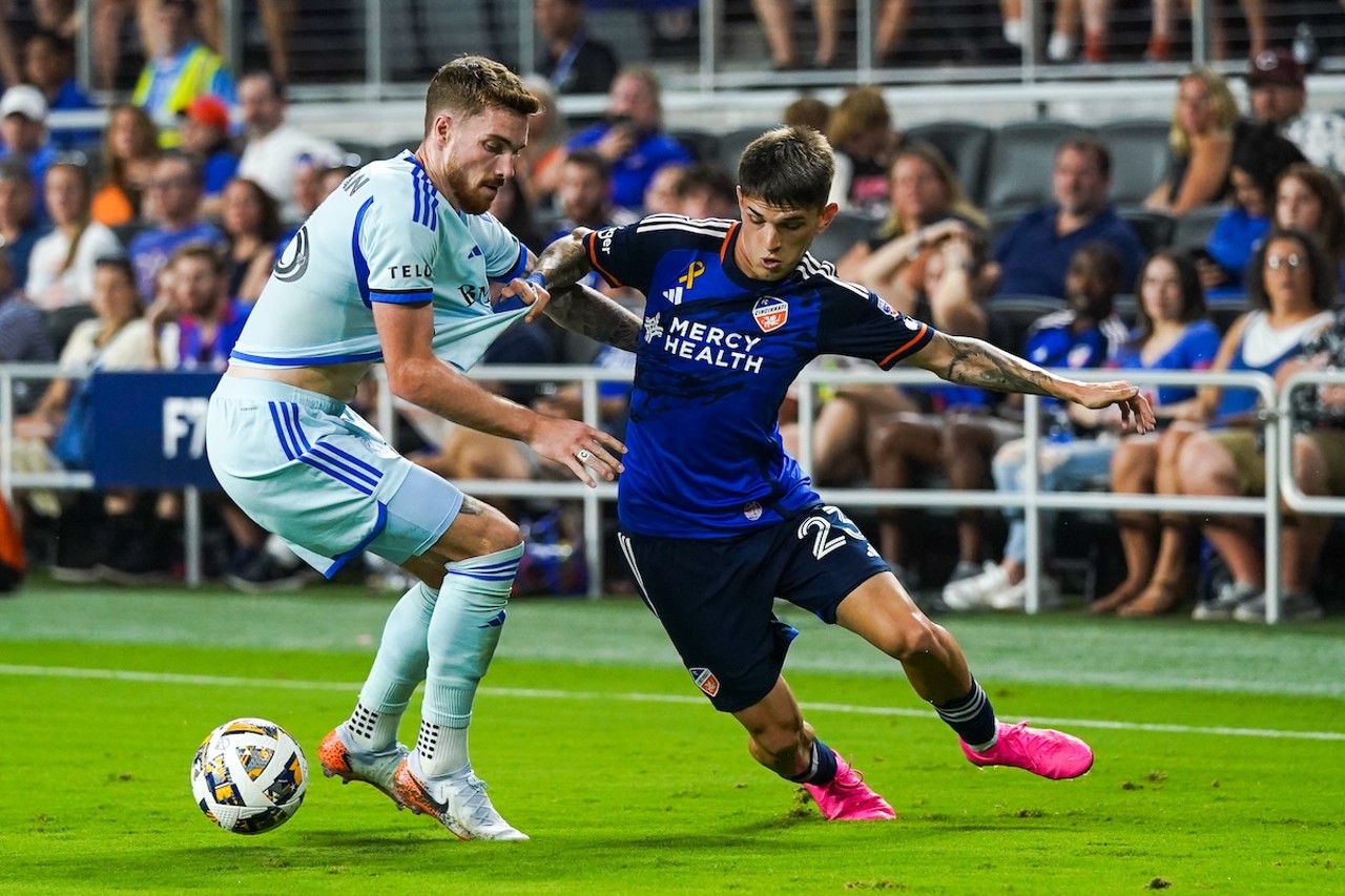 Luca Orellano touches past CF Montreal defender towards goal | FC Cincinnati vs. CF Montreal | Aug. 31, 2024