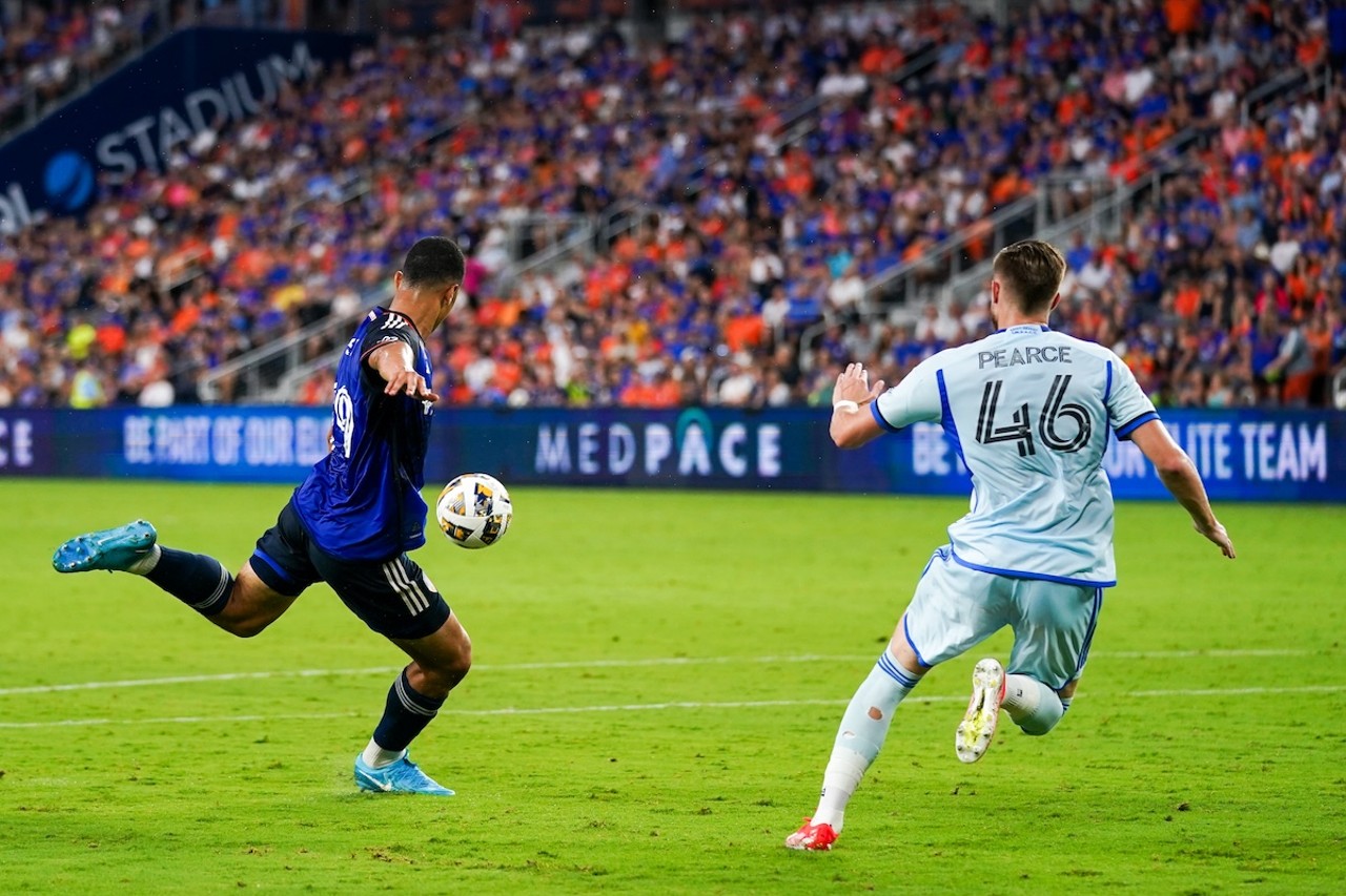 Kevin Kelsy moments before striking the ball into the net | FC Cincinnati vs. CF Montreal | Aug. 31, 2024