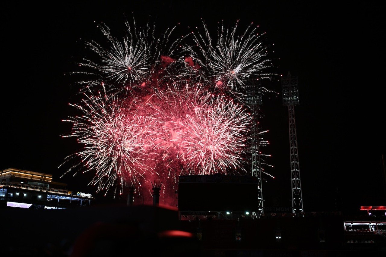 A Reds tradition of "Friday Night Fireworks" to cap off an electric night at Great American Ballpark | Cincinnati Reds vs Los Angeles Angels | April 19, 2024