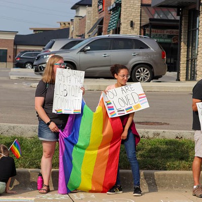 PHOTOS: LGBTQ+ Community, Allies Demonstrate in Response to Controversial Sermon at Crossroads Church