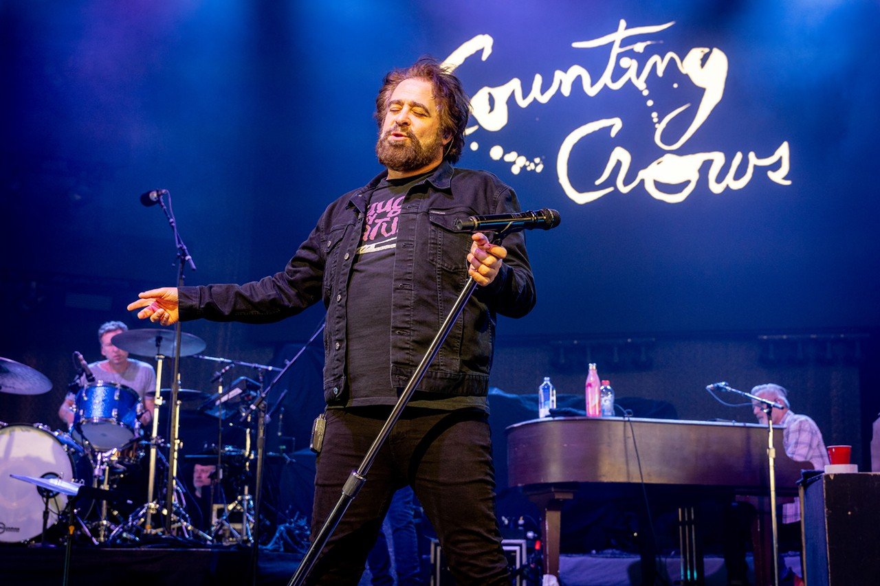 Lead singer of Counting Crows, Adam Duritz plays at Riverbend Music Center on Friday, June 28, 2024.