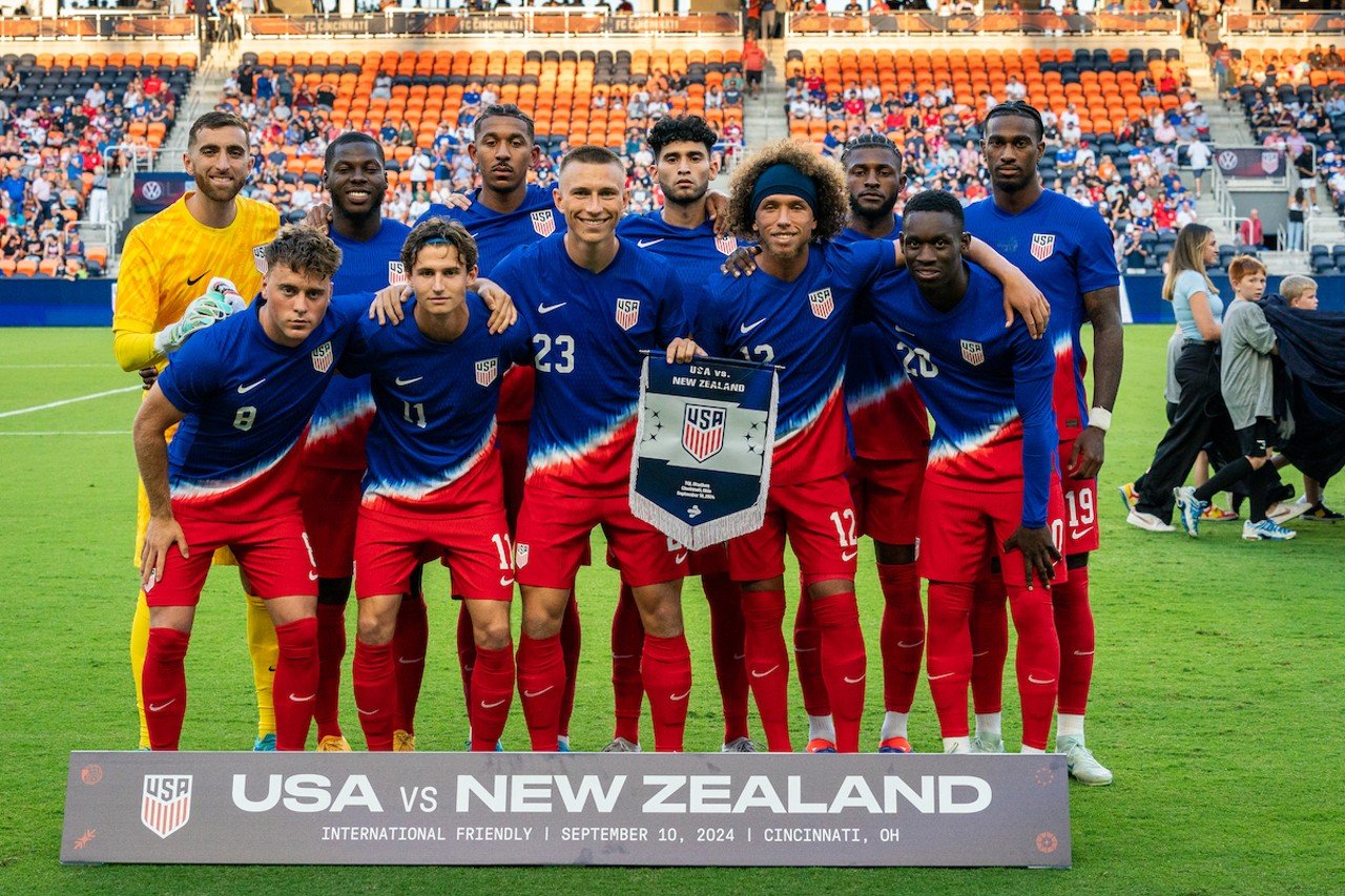 USA's starting 11 ahead of their match with New Zealand.