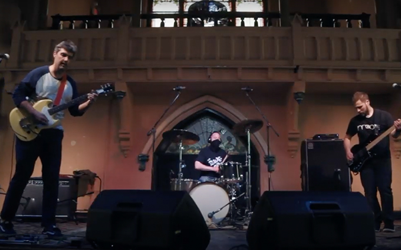 Video still from A.M. Nice's fundraising concert at the Southgate House Revival
