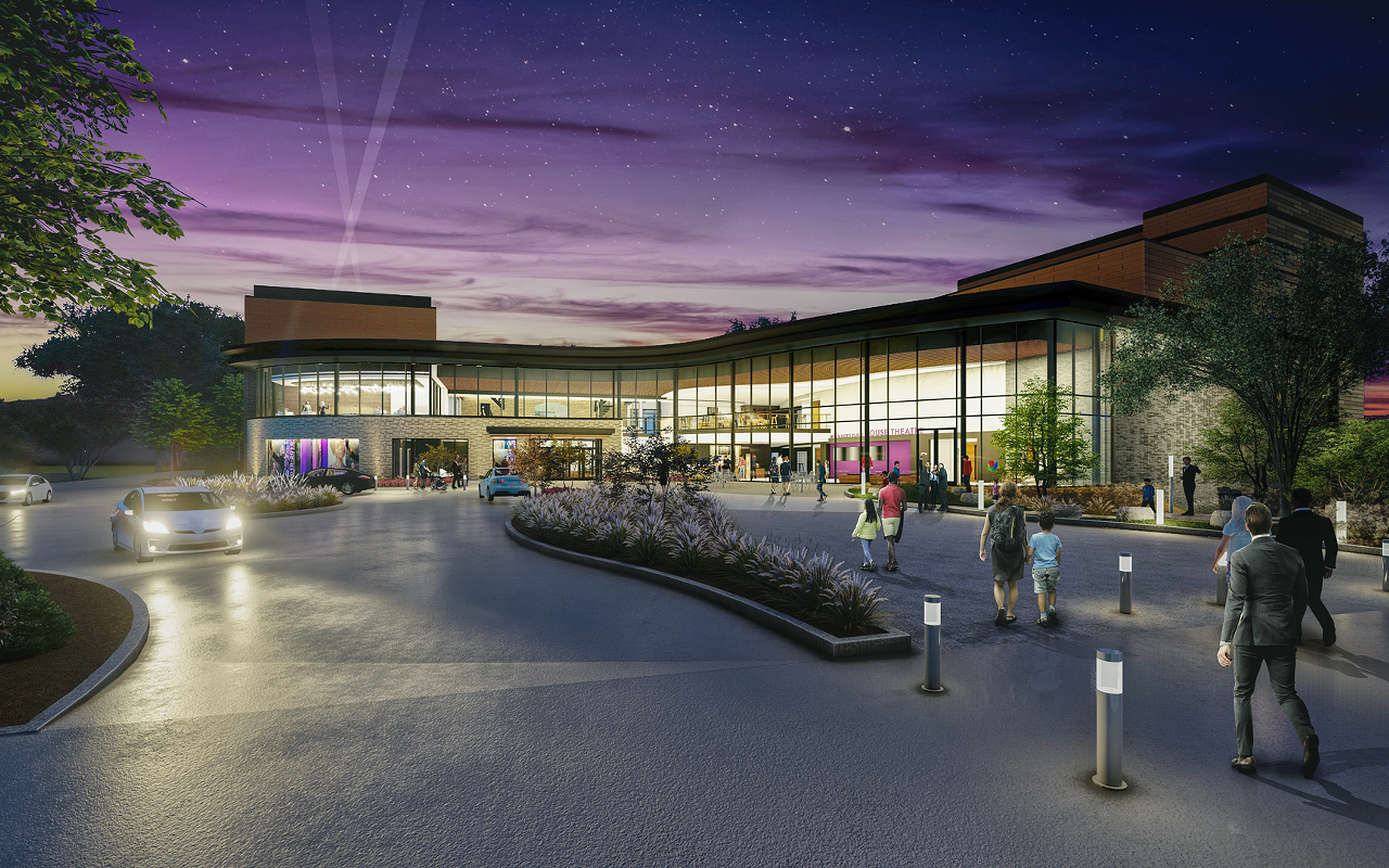A rendering of the new theater complex