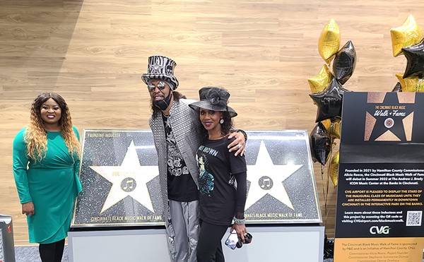 Bootsy Collins (center) is one of the local musicians to be honored with a star on the Cincinnati Black Music Walk of Fame.