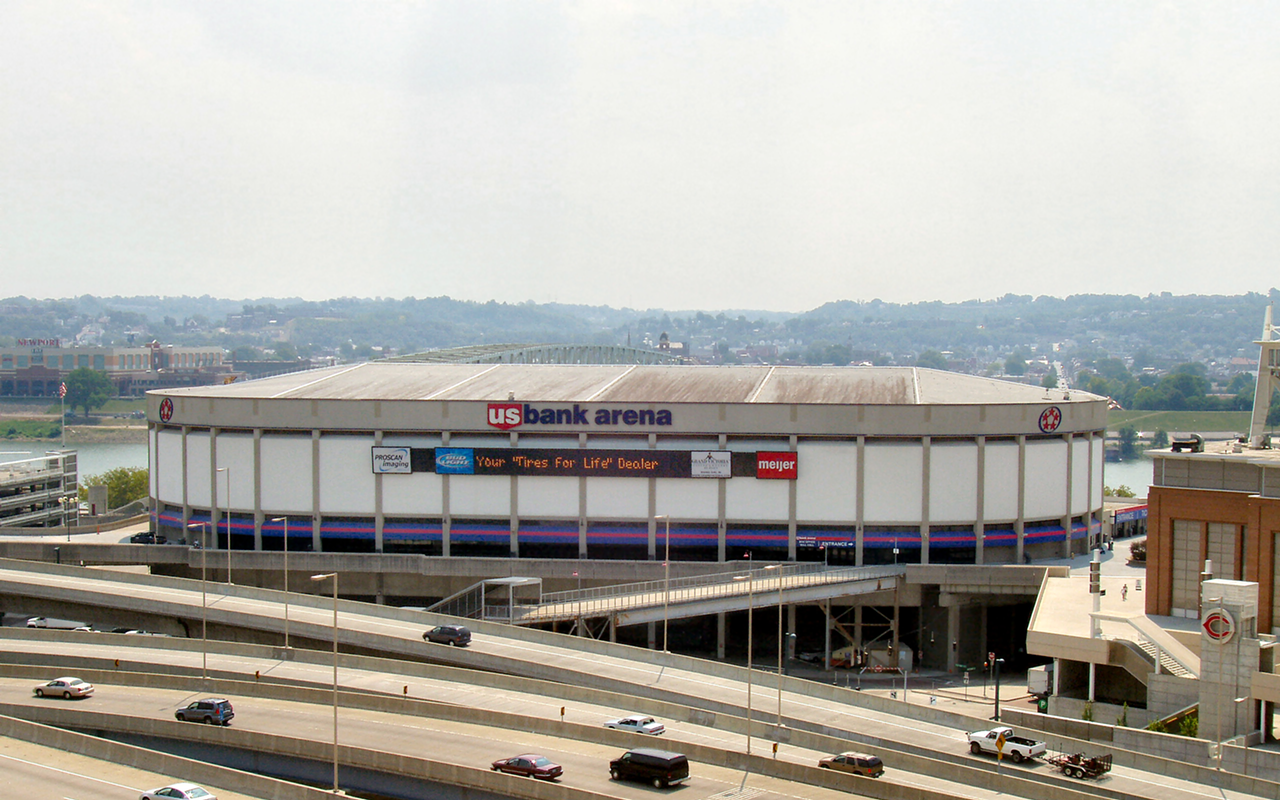 The venue formerly known as Riverfront Coliseum, The Crown and Firstar Center is currently still known as U.S. Bank Arena