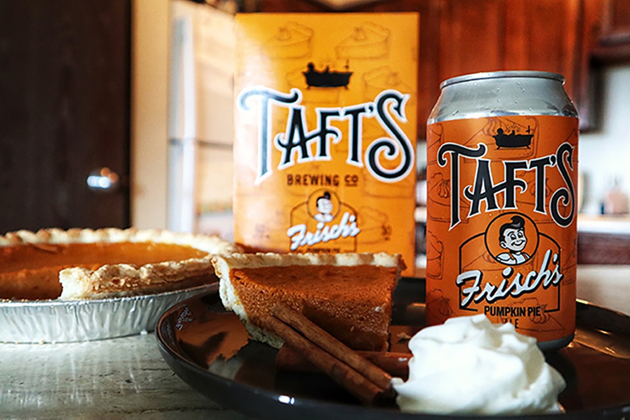 Frisch&#146;s Pumpkin Pie Ale at Taft&#146;s Brewing Co.
Taft&#146;s Ale House, 1429 Race St., Over-the-Rhine; Taft&#146;s Brewpourium, 4831 Spring Grove Ave., Spring Grove Village
Cincinnati's Taft's Brewing Co. and local diner chain Frisch's Big Boy have collaborated on an autumn essential (for pumpkin spice lovers).  The Frisch's Pumpkin Pie Ale made its debut on Aug. 11 and is now available at all Taft's locations and in stores. The brew features hints of cinnamon, ginger and nutmeg, plus vanilla and lactose for a decadent and creamy flavor. 
Frisch's Pumpkin Pie is a regional classic for Thanksgiving dinners, and this flavorful merge will no doubt sell out quickly. According to a response comment made by Taft's on their Facebook page, "You should still see (the beer) in early fall if it's not all purchased by then!"
Photo: Provided by Taft&#146;s Brewing Co.