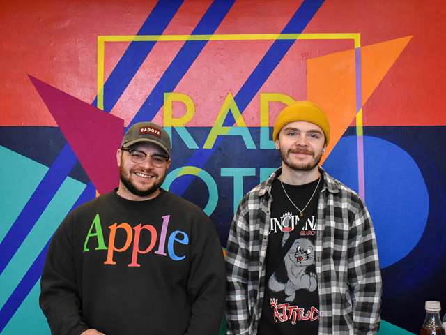 Billy Luther (left) and Jake Courtney, co-owners of Rad OTR.