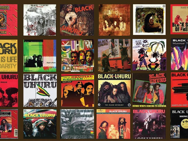 A sampling of Black Uhuru's albums through the years.