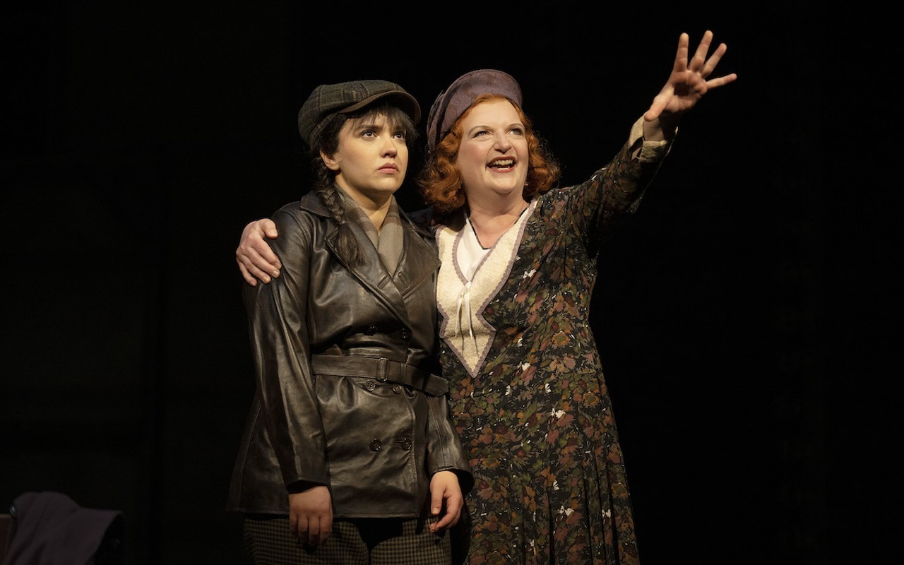 Julie Lumsden (Louise) and Kate Hennig (Rose) in Gypsy.