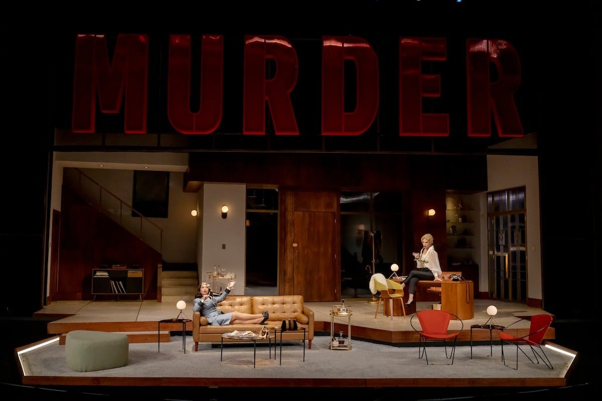 Geena Quintos (left) and Teresa Zimmermann in the Dial M For Murder production at Cincinnati Playhouse in the Park