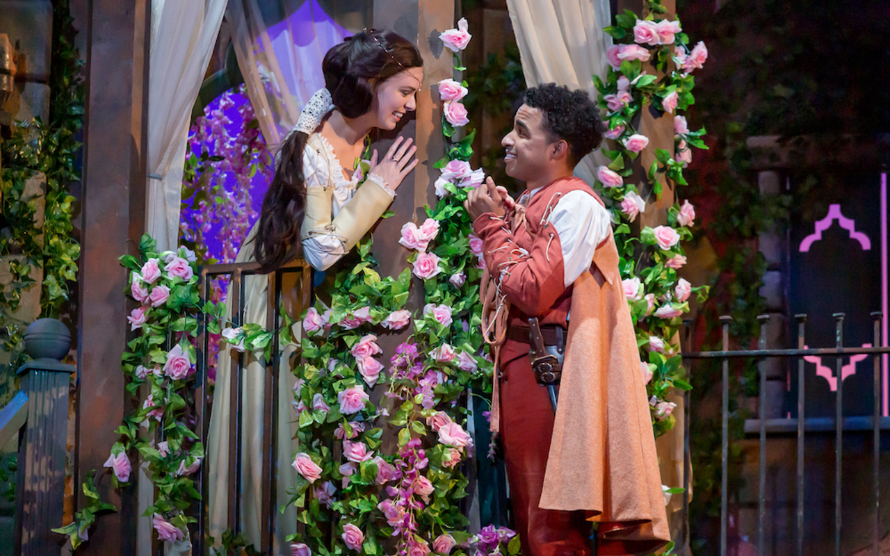Courtney Lucien as Juliet and Crystian Wiltshire as Romeo