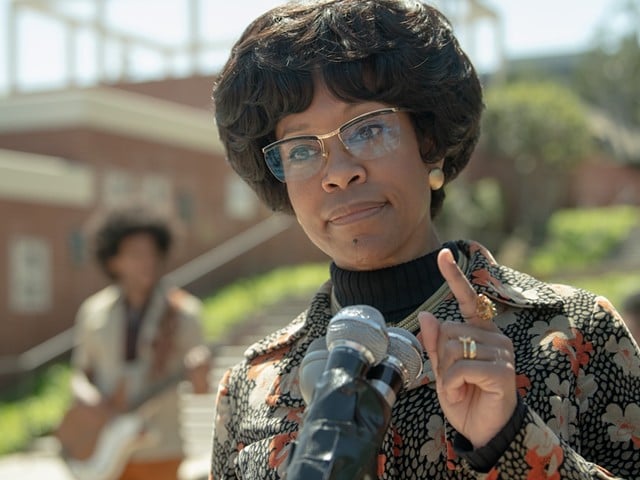 Regina King stars as Shirley Chisholm, the first African American woman elected to Congress.