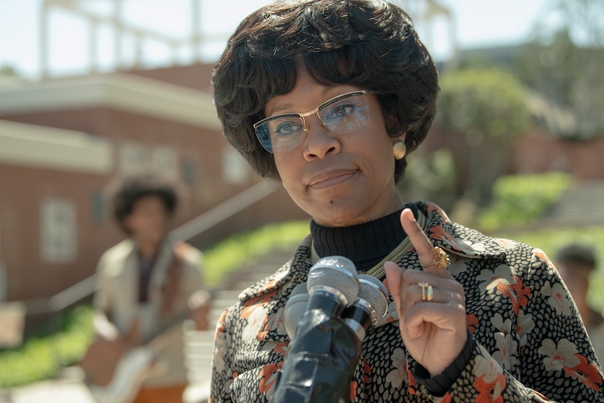 Regina King stars as Shirley Chisholm, the first African American woman elected to Congress.